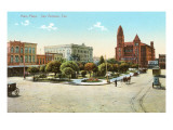 Main Plaza, San Antonio, Texas Poster