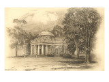 Engraving of Monticello, Charlottesville, Virginia Prints