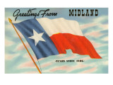 Greetings from Midland, Texas Print