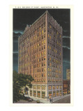 C and O Building by Night, Huntington, West Virginia Posters