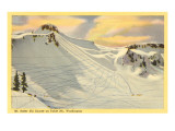 Ski Trails, Mt. Baker, Washington Giclee Print