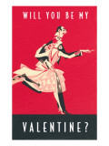 Will You Be My Valentine, Dancing Couple reproduction procédé giclée