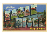 Greetings from Eagle River, Wisconsin Prints