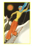 Confident Lady Skier Photo
