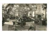 Interior of Log Lodge Lámina giclée Interior of Log Lodge Lámina giclée
