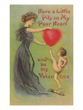 Have Pity on my Heart, Victorian Valentine reproduction procédé giclée