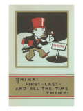 Think and Pay Attention Posters