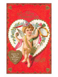 To My Valentine, Cupid with Tambourine Póster