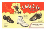 Zapatos para niños Lámina giclée