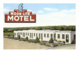 Moon Lite Motel Giclee Print