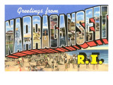 Greetings from Narragansett, Rhode Island Poster