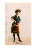 Woman Dressed as Cowgirl Giclee Print