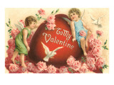 To My Valentine, Cupids and Heart Prints