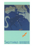 Sagittarius, the Archer reproduction procédé giclée