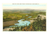View over Brattleboro, Vermont Giclee Print
