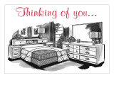 Retroline Bedroom Furnishings, 'Thinking of You' Posters