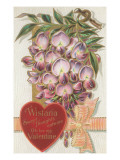 Vintage Wisteria Valentine Giclee Print
