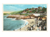 Beach at La Jolla Cove, San Diego, California Poster