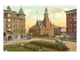 Post Office, Monument Square, Racine, Wisconsin Posters
