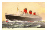 Cunard Queen Mary, Ocean Liner Pósters