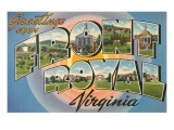 Greetings from Front Royal, Virginia Print