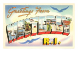 Greetings from Westerly, Rhode Island Prints