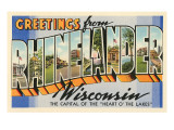 Greetings from Rhinelander, Wisconsin Photo