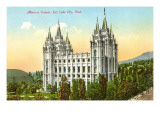 Mormon Temple, Salt Lake City, Utah Posters
