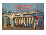 Men with Fish, Narragansett Bay, Rhode Island Prints