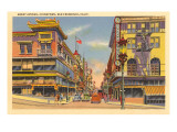 Grant Avenue, Chinatown, San Francisco, California Prints