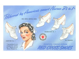 Selection of Nurses' Shoes Giclee Print