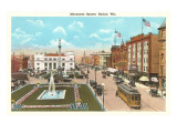 Monument Square, Racine, Wisconsin Poster