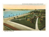Levee Park, La Crosse, Wisconsin Giclee Print