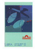 Libra, the Scales reproduction procédé giclée