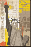 Liberty Stretched Canvas Print by Mo Mullan