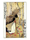 November, the Witch Giclee Print