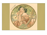 Art Nouveau Juillet Giclee Print