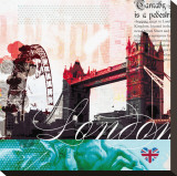 London Stamps Leinwand von Meringue 