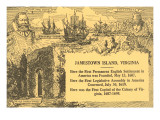 Historical Facts about Jamestown Island, Virginia Posters