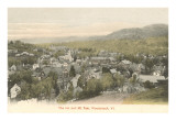 The Inn and Mt. Tom, Woodstock, Vermont Giclee Print