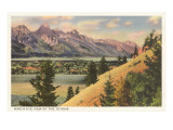 View of the Tetons, Wyoming Billeder