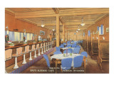 Interior, Kay's Bluebird Cafe, Retro Diner reproduction procédé giclée