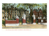 Puerta de Van Wickle, Universidad Brown, Providence, Rhode Island Lámina giclée