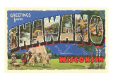 Greetings from Shawano, Wisconsin Prints