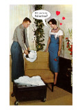 Couple Shampooing Furniture, Will You Be My Valentine Posters