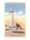 Coit Memorial Tower, San Francisco, California Posters