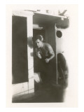 Man Shadow-Boxing Giclee Print