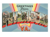 Greetings from Petersburg, Virginia Posters