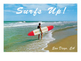 Surfs Up, San Diego, California Posters
