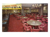 Interior, Harvest House Cafeteria, Retro reproduction procédé giclée